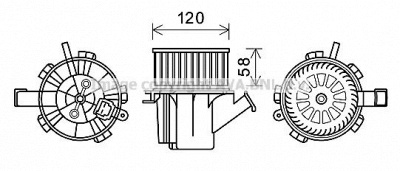 AVA QUALITY COOLING mc8018 -  Электродвигатель, вентиляция салона